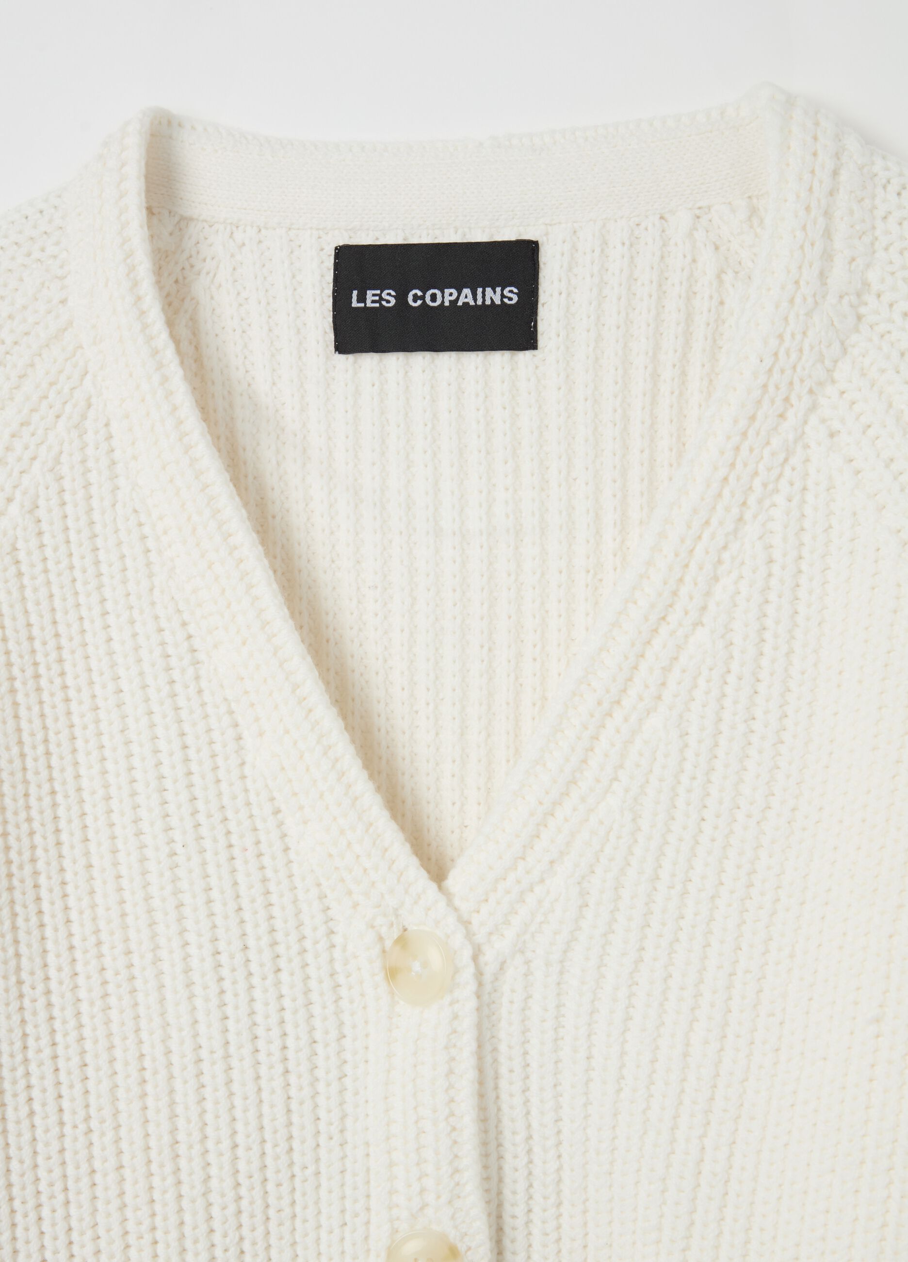 Cardigan with raglan sleeves