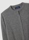 Grey pure wool cardigan regular fit_5