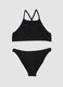 Black textured stretch-fabric bikini_0