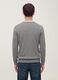 Grey V-neck jumper in viscose blend, regular fit_2