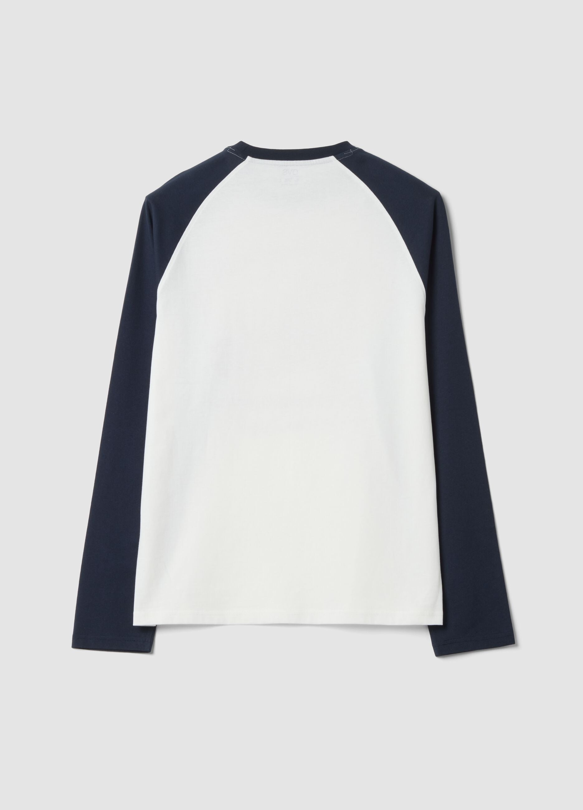 White organic cotton pyjama top with Santa print