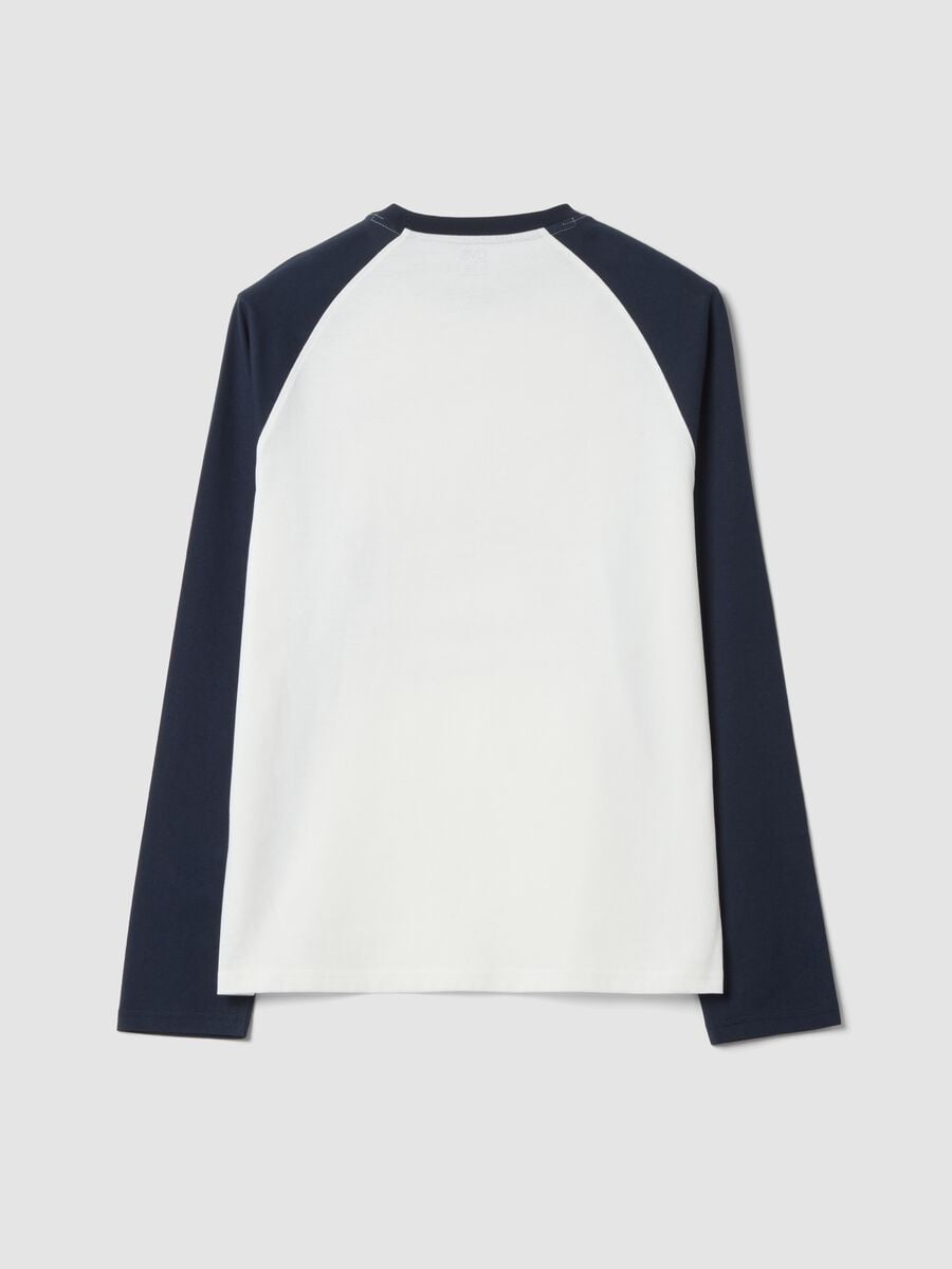 White organic cotton pyjama top with Santa print_2