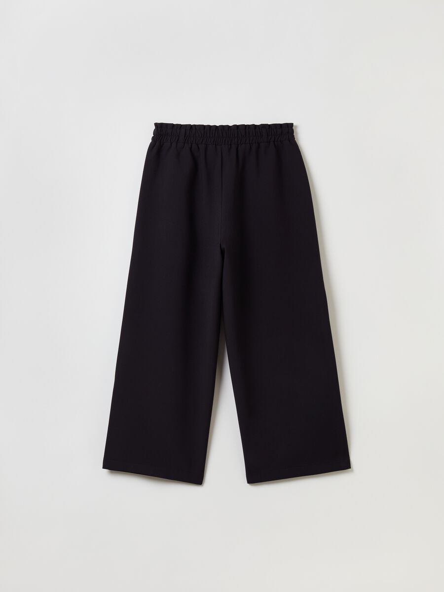 Pantaloni wide leg cropped_1