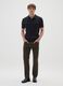 Brown slim fit trousers with five pockets_0