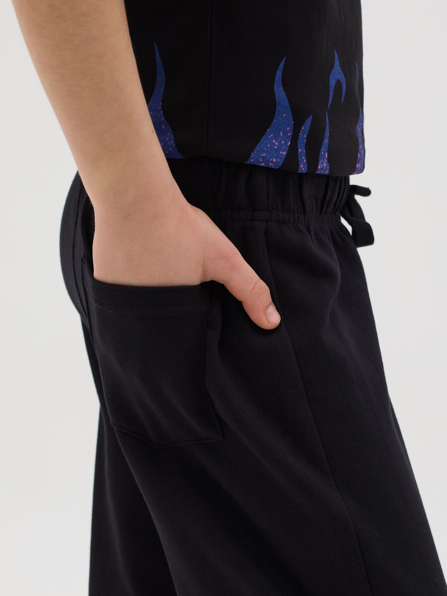 Cotton joggers with drawstring_2