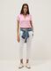 Pink stretch cotton short-sleeve polo shirt, regular fit_1