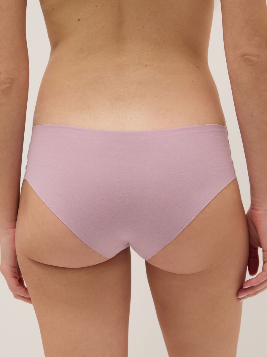 Pink Cotton-Stretch Regular Fit Brief_2