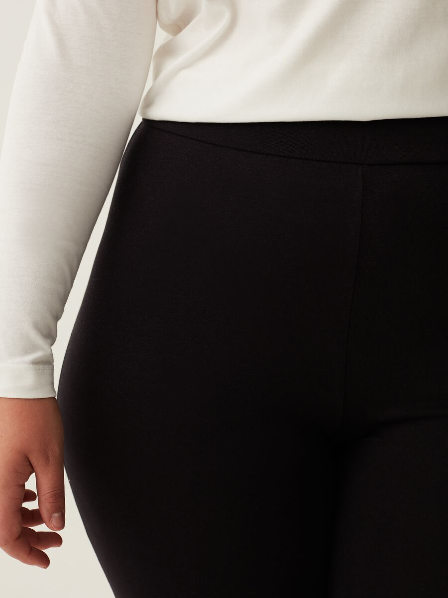 Leggings stretch con spacchetti Curvy_3