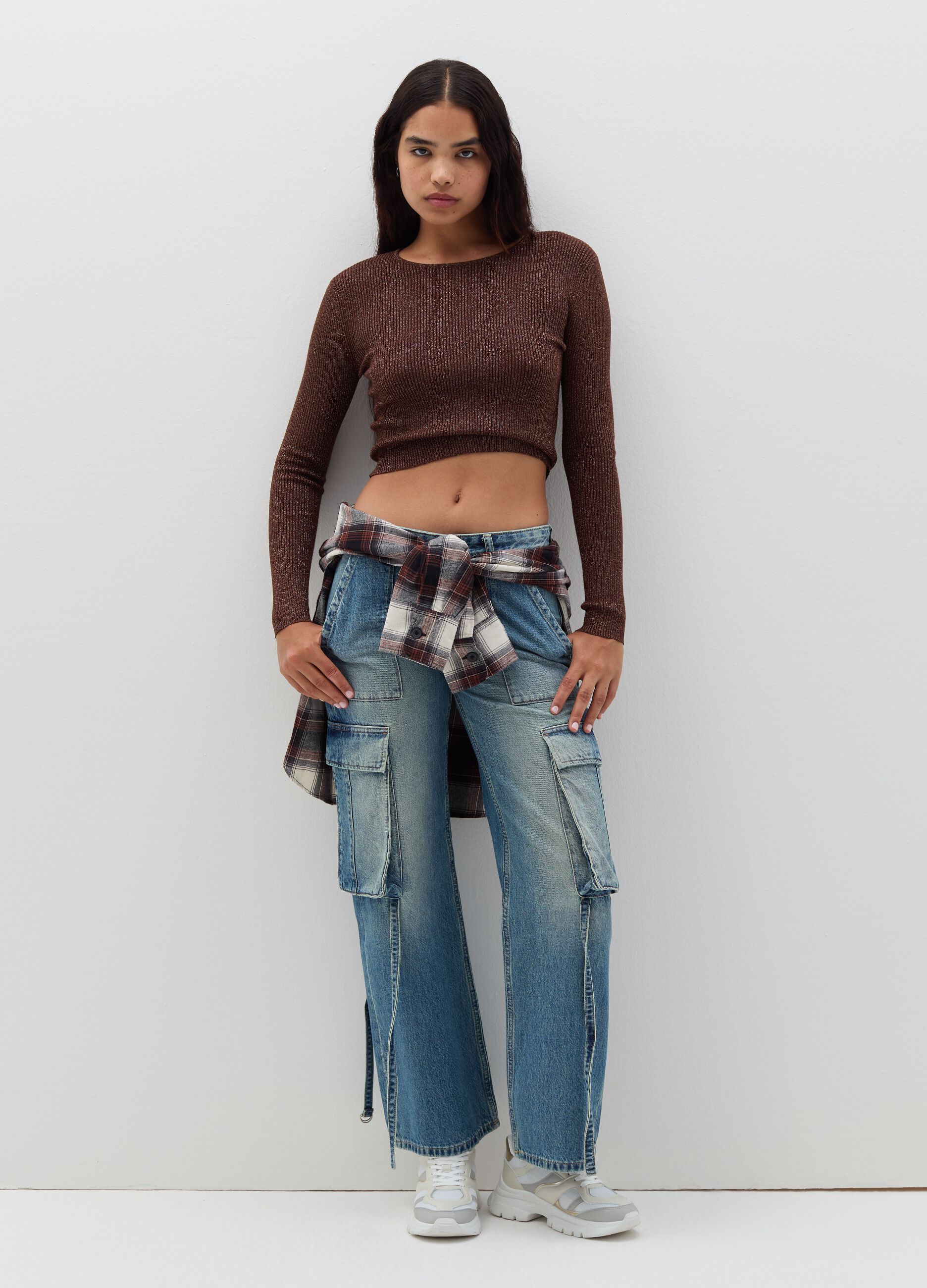 Pullover in lurex