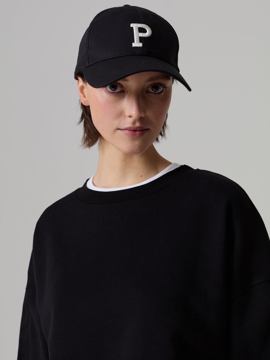 Oversized sweatshirt with round neck_1