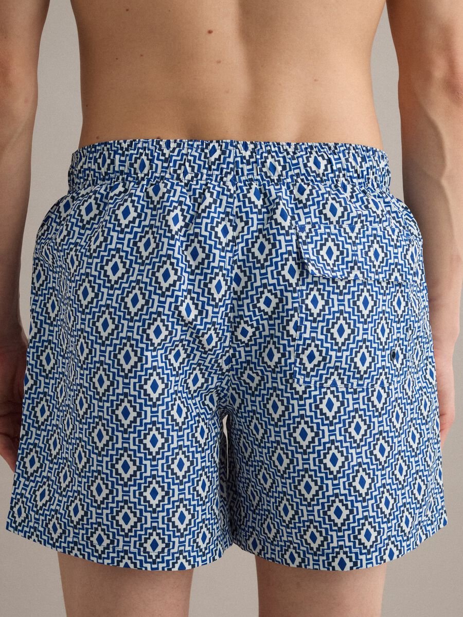Boxer mare blu con stampa geometrica_3