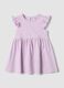 Girls&rsquo; pure cotton pink dress, regular fit with ruffles_0