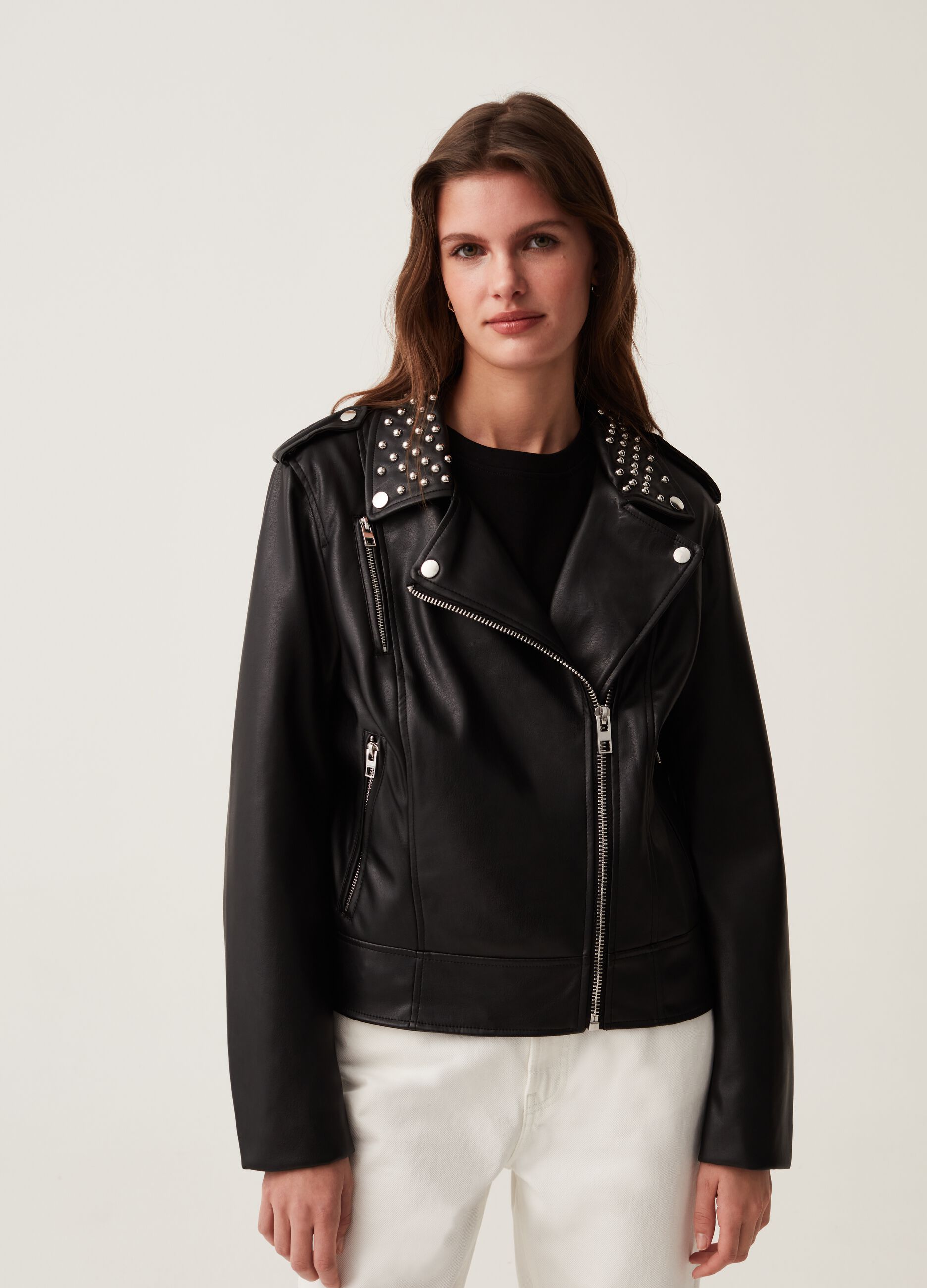 Chiodo full-zip con borchie_1