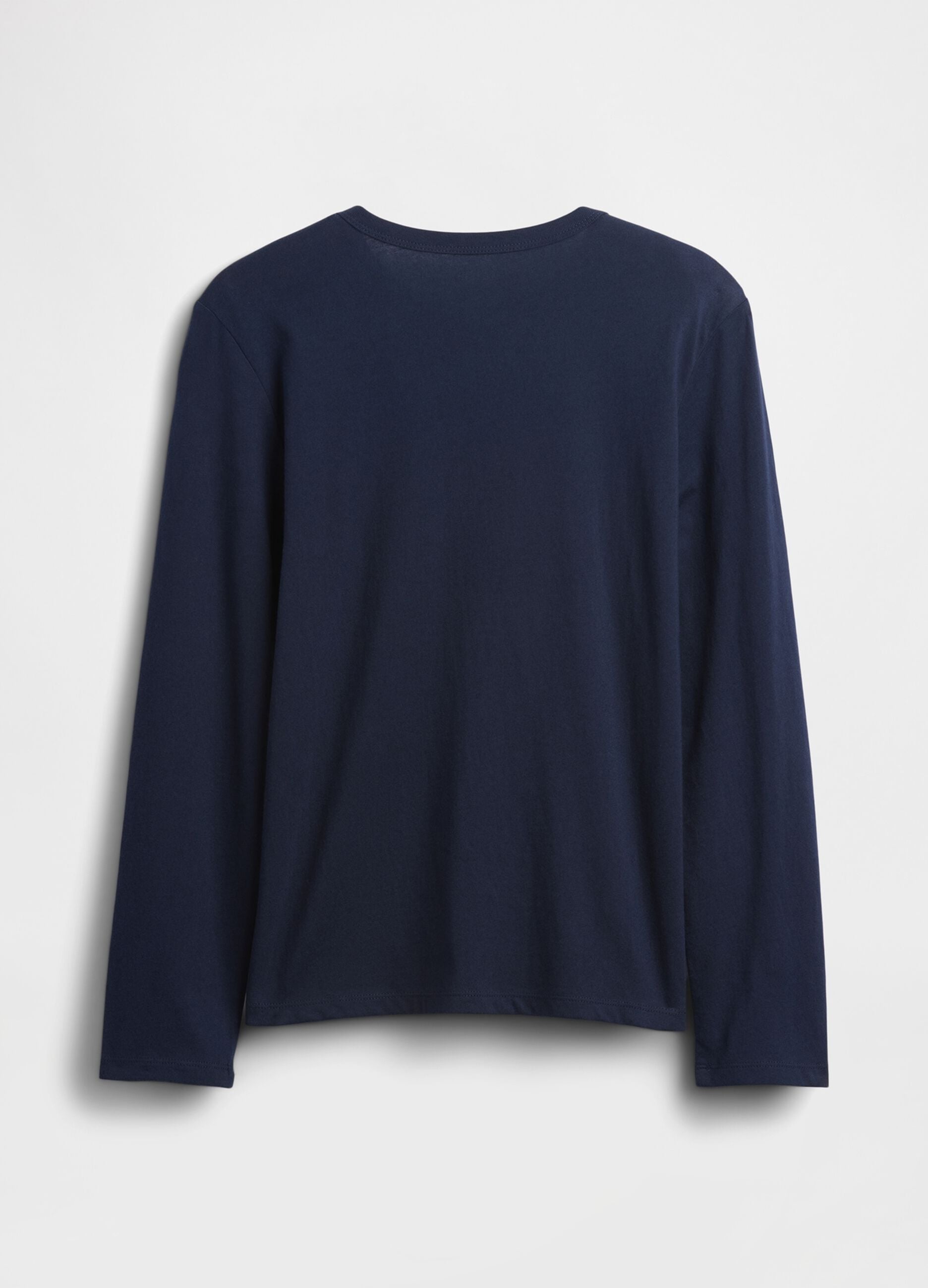 Blue long-sleeve pure cotton T-shirt with GAP logo