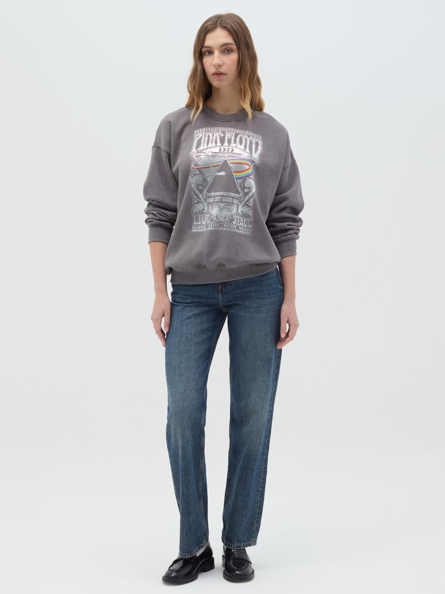Oversized sweatshirt with Pink Floyd print_1