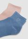 Pack of five multicoloured ankle socks in stretch cotton blend_2
