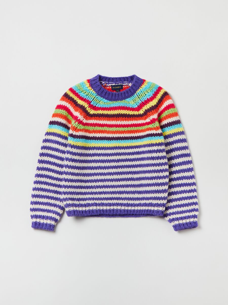 Pullover con fantasia a righe_3