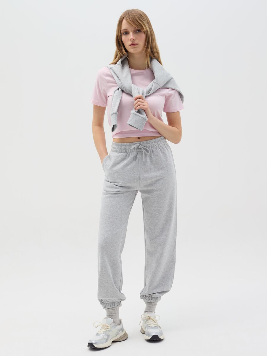Essential joggers in fleece with drawstring_0