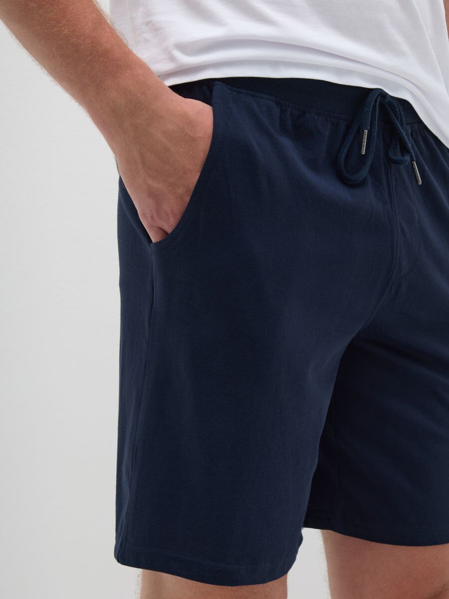 Blue pure cotton pyjama regular fit_2