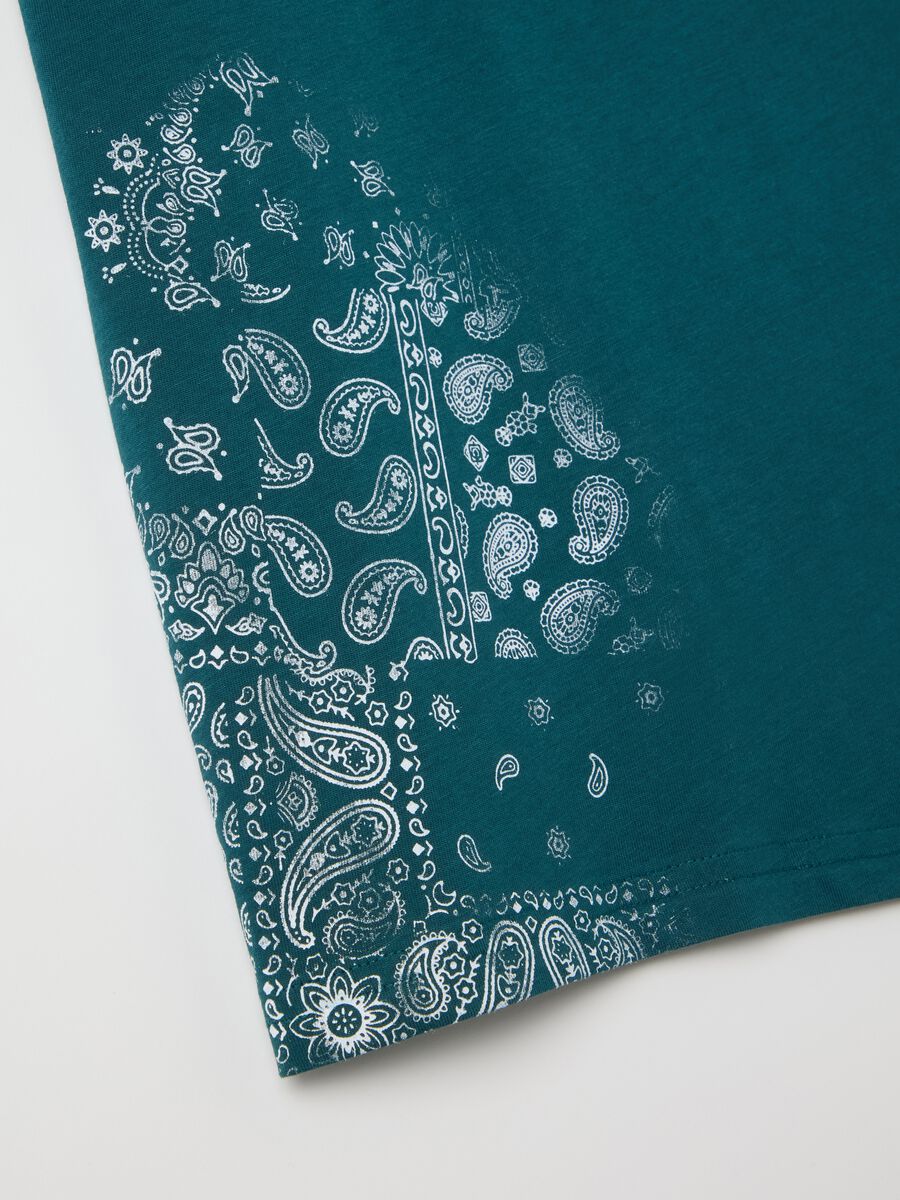 Cotton T-shirt with round neck_5