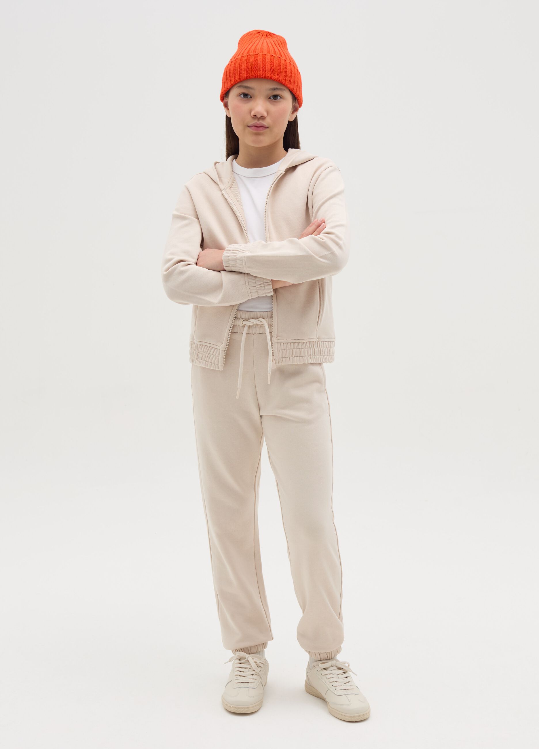 Essential joggers in fleece with drawstring