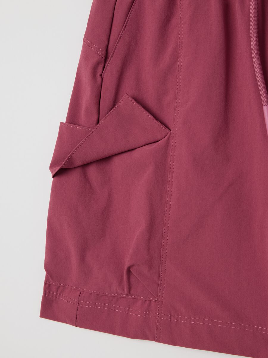 ALTAVIA WITH DEBORAH COMPAGNONI pink sports cargo shorts_6