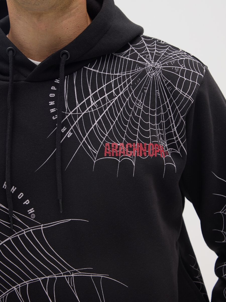 Black Cotton Blend Hoodie_3