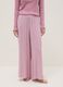 Regular fit pink striped pure viscose pyjama trousers_1