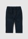 Children's blue cotton trousers regular fit_0