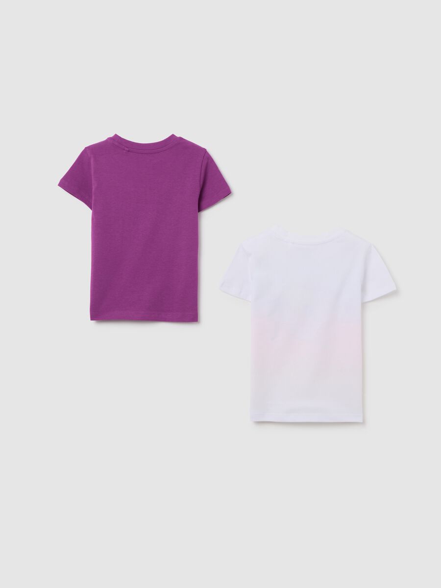 Set of two girls' cotton jersey T-shirts_1