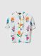 Girl's regular fit multicolour pure cotton shirt with flowers_3