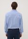 Camicia azzurra e bianca in misto lyocell easy iron regular fit_3