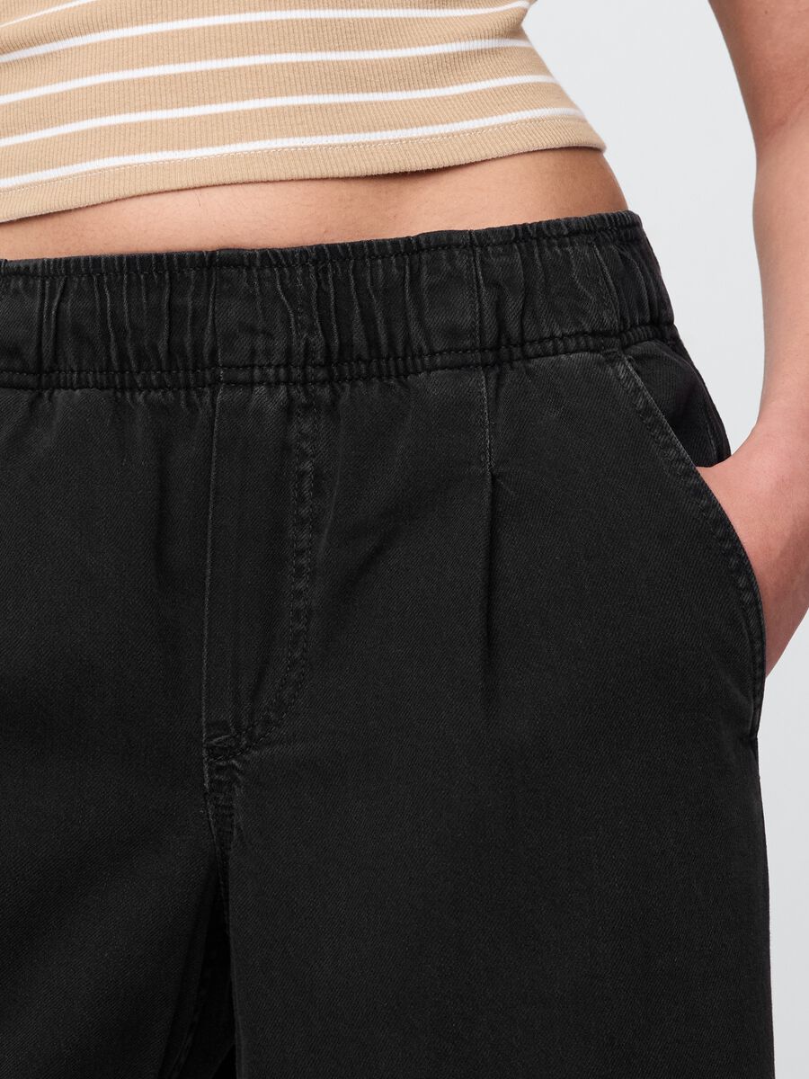 Black Wide Trousers with Pockets_4