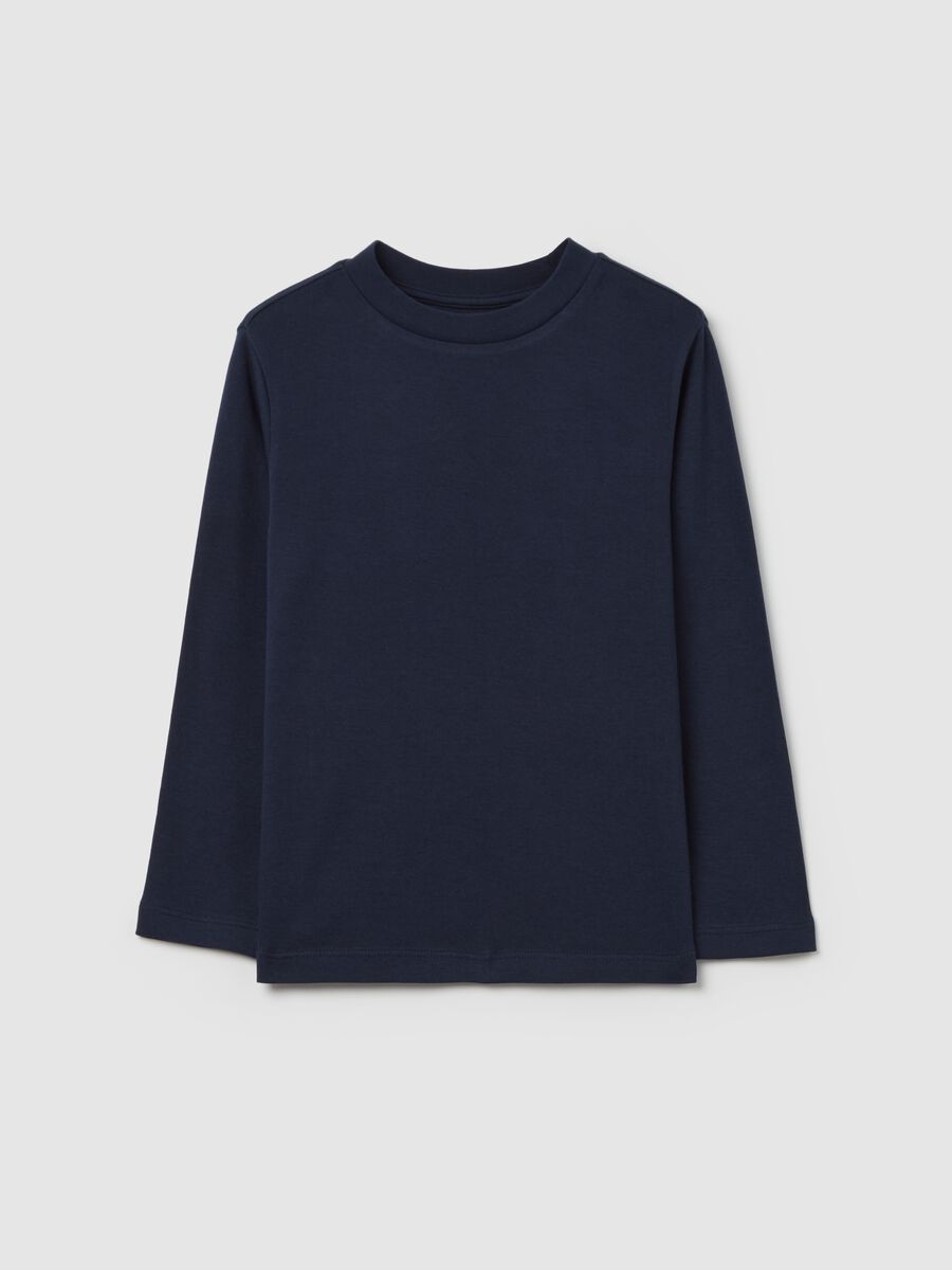 Cotton T-shirt with long sleeves_0