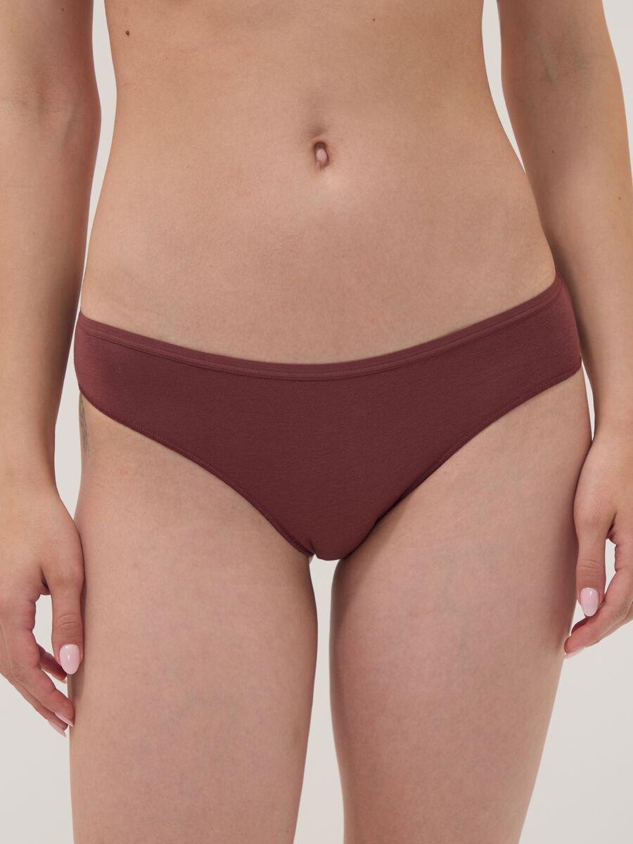 Multipack di cinque slip multicolor in cotone organico elasticizzato_1