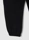 Children's black pure cotton regular fit trousers_3