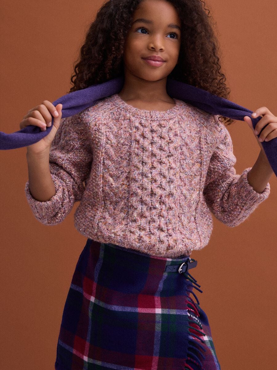Gonna check tartan in misto lana e viscosa regular fit_2