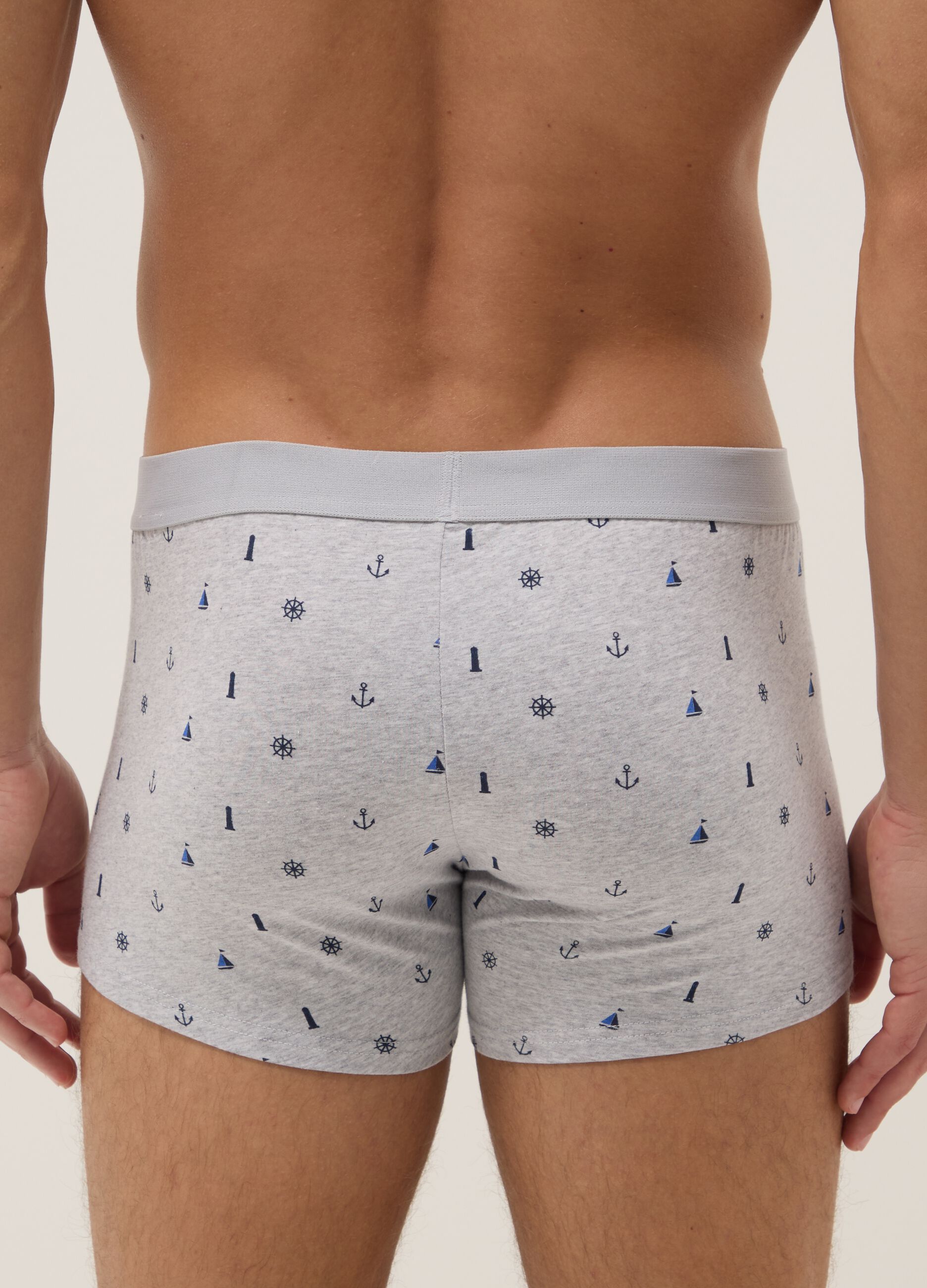 Three-pack of multicolour stretch cotton boxers, regular fit