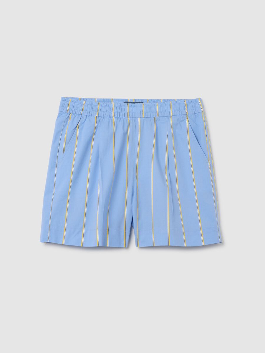 Multi-coloured women's stretch cotton shorts_0