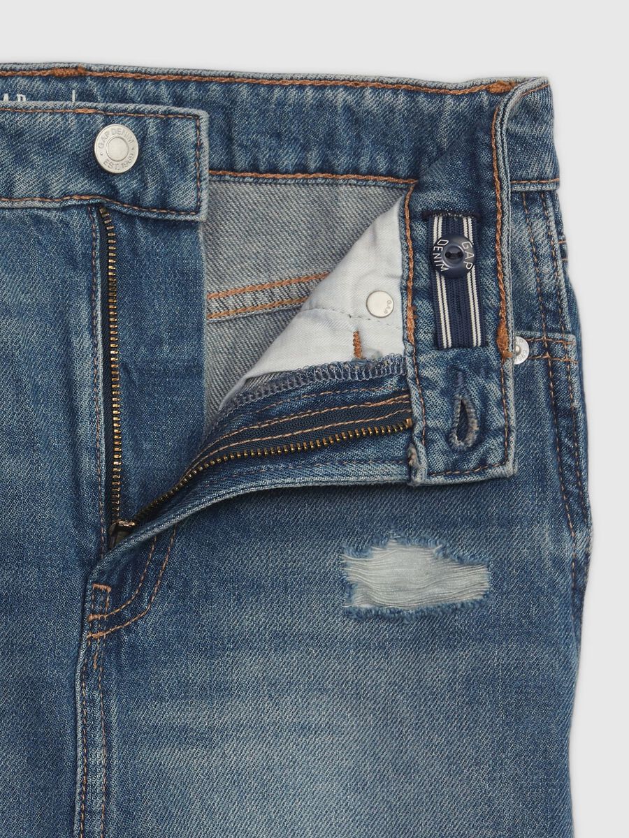 Gonna in denim effetto distressed_2