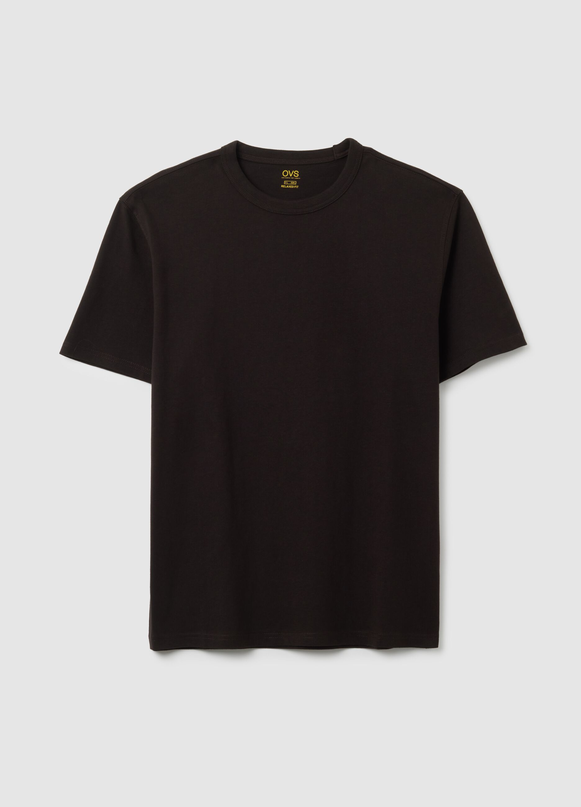 Black Cotton T-Shirt