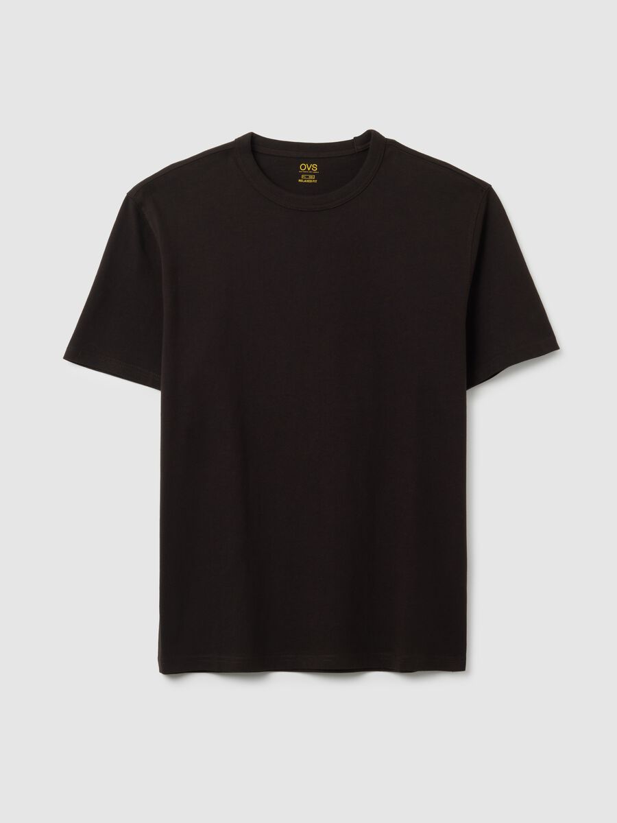 Black Cotton T-Shirt_0