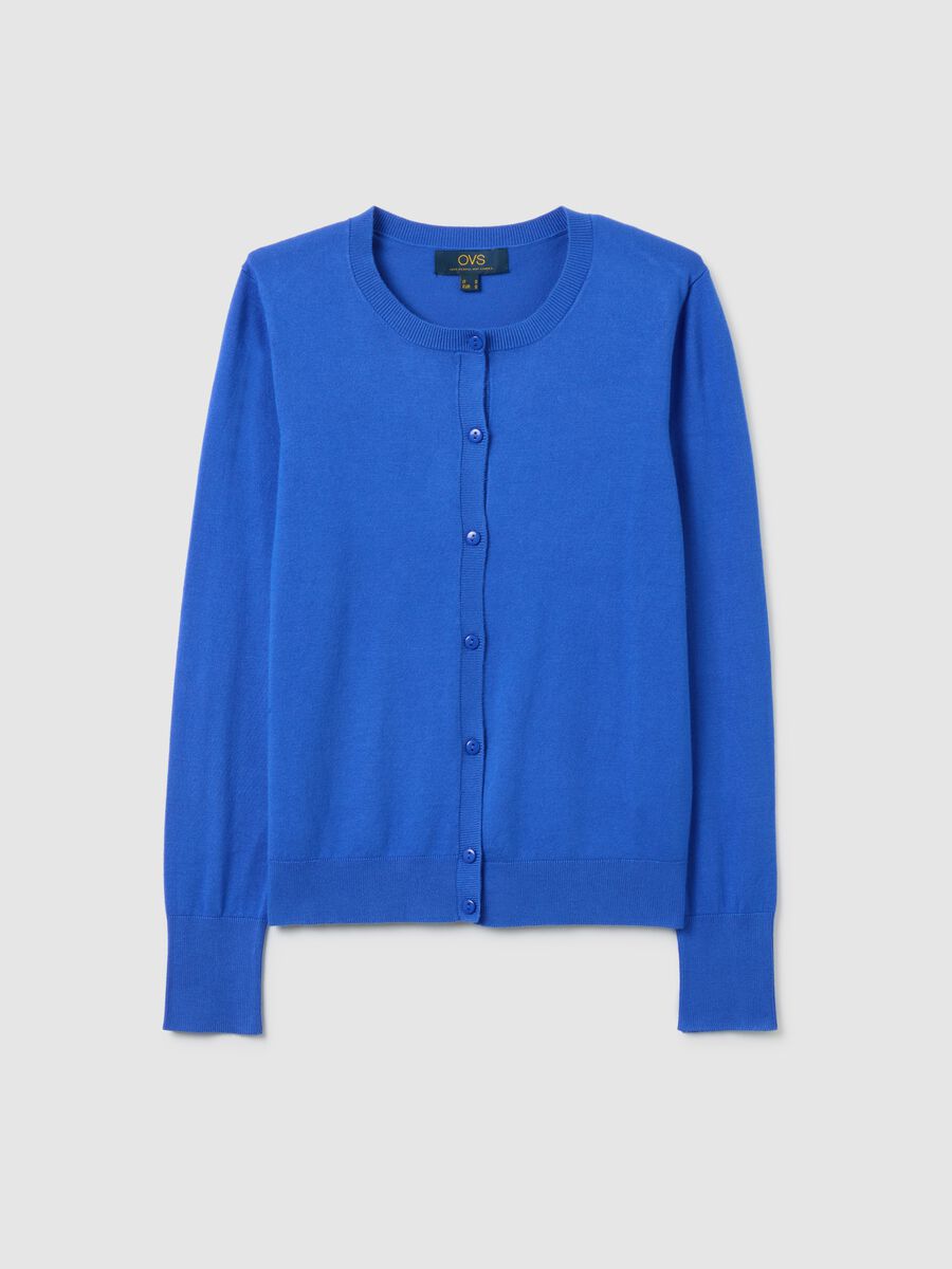 Cardigan blu regular fit_4