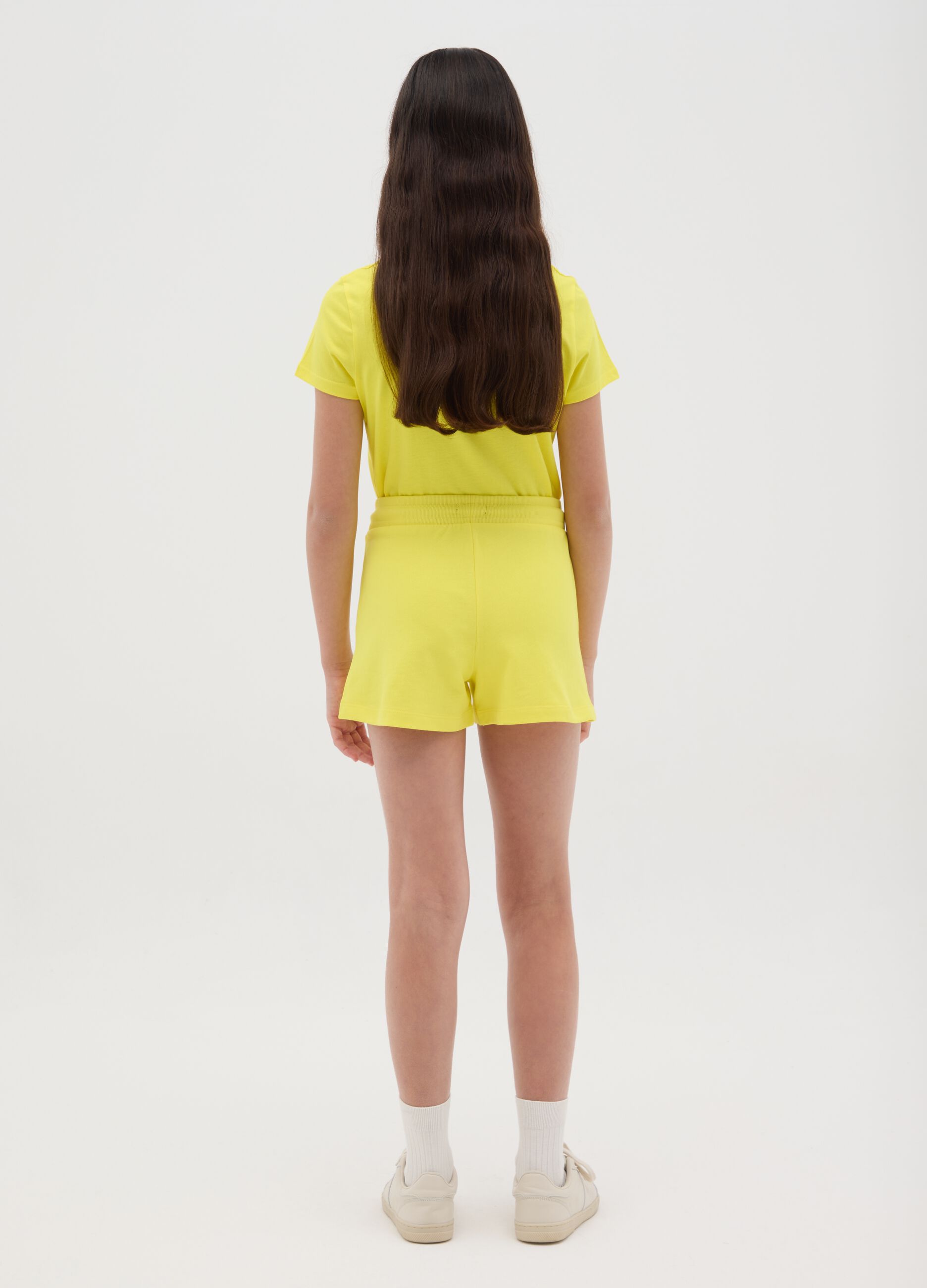 Yellow pure cotton shorts from OVS Kids