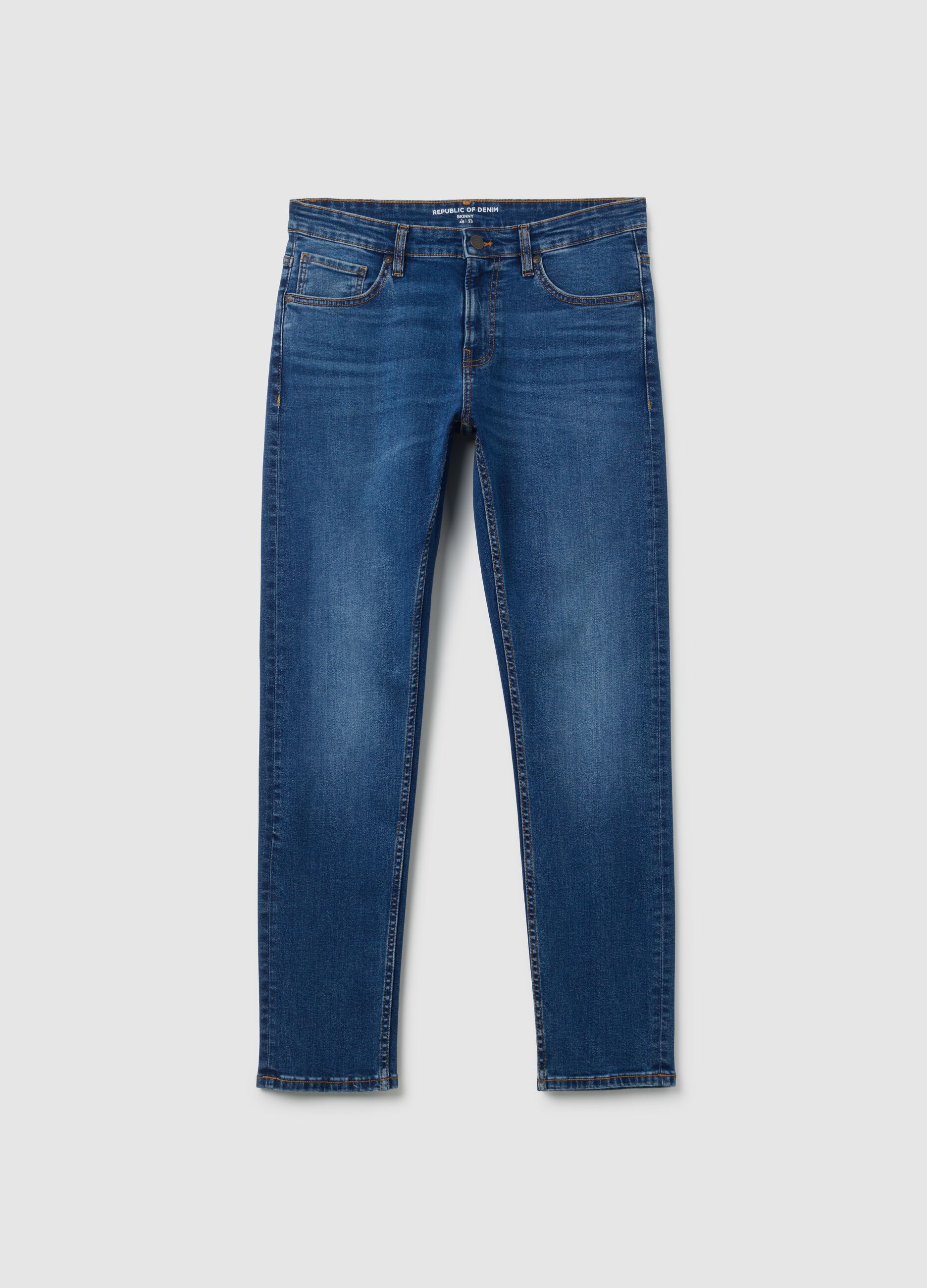 Jeans in cotone elasticizzato blu skinny fit