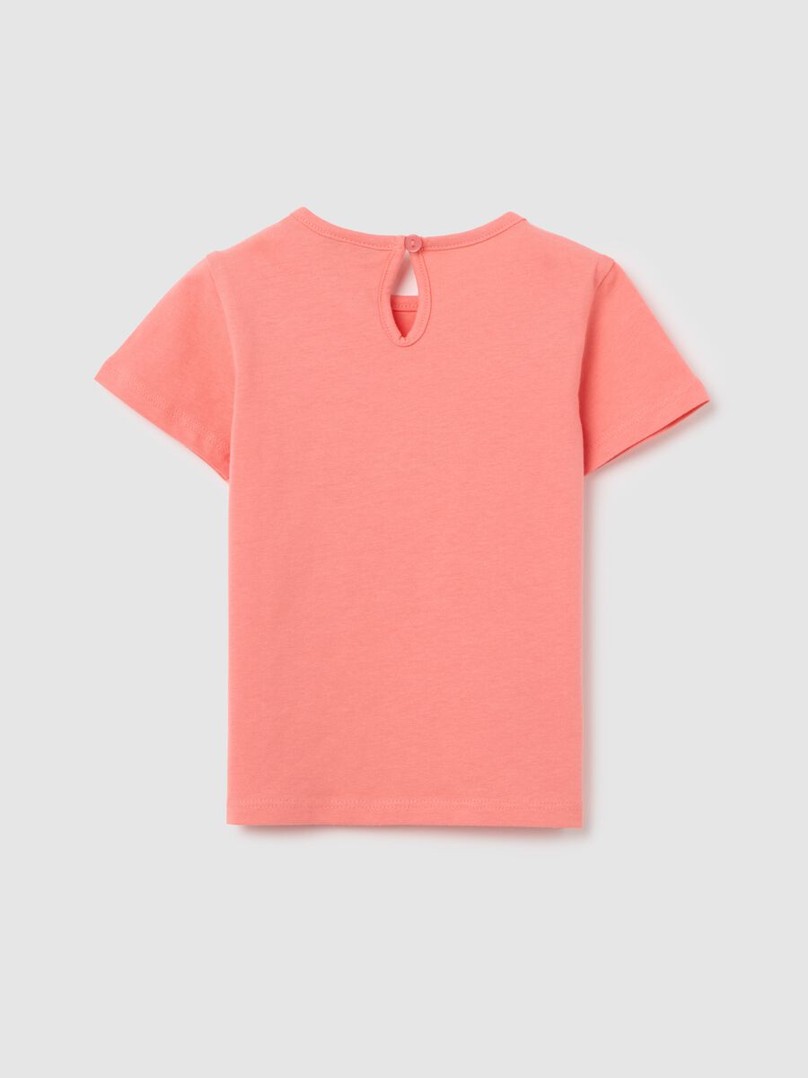 Girls’ pink regular-fit outfit in 100% cotton with print_1