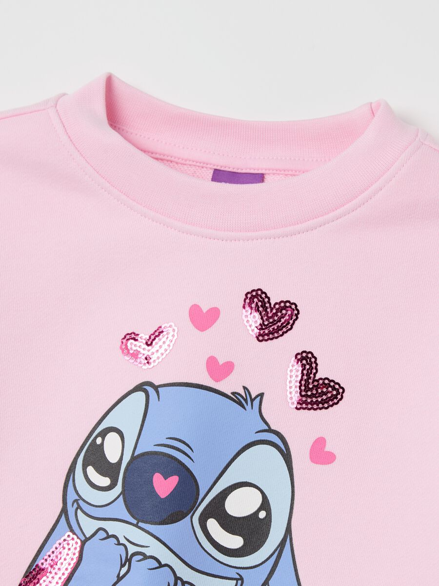 Sweatshirt with sequins and Stitch print_2