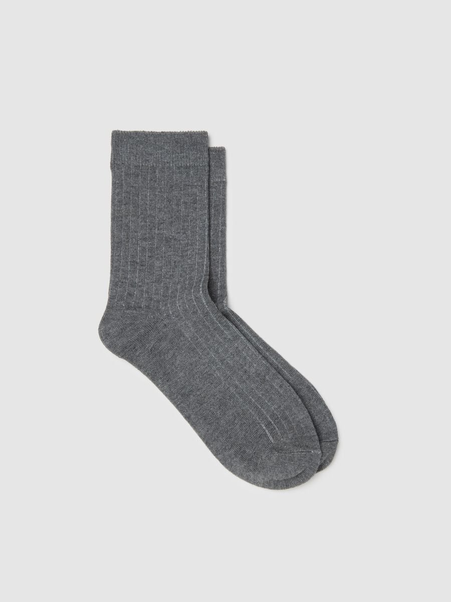 Long grey stretch socks_0