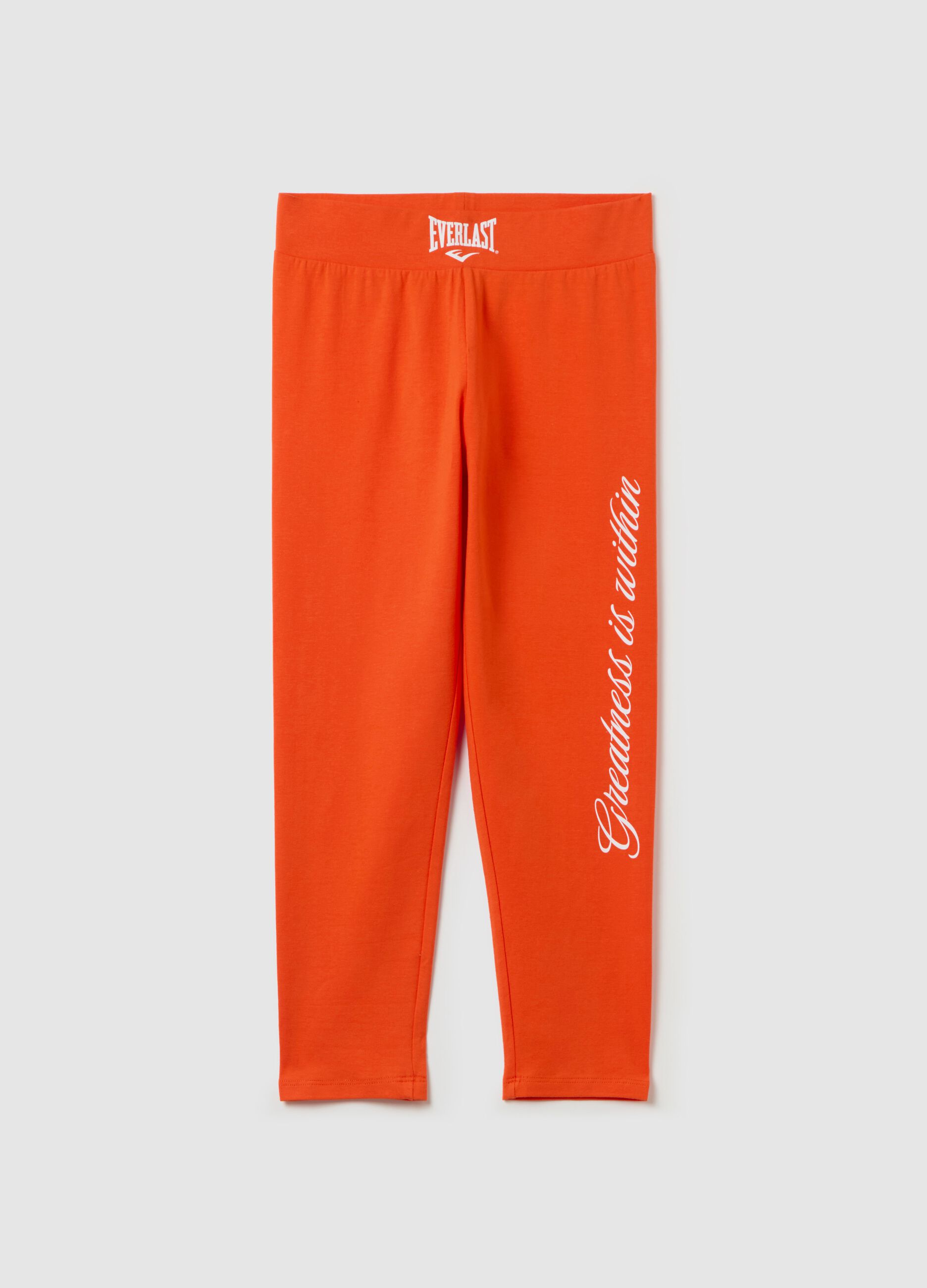 Cropped leggings with print