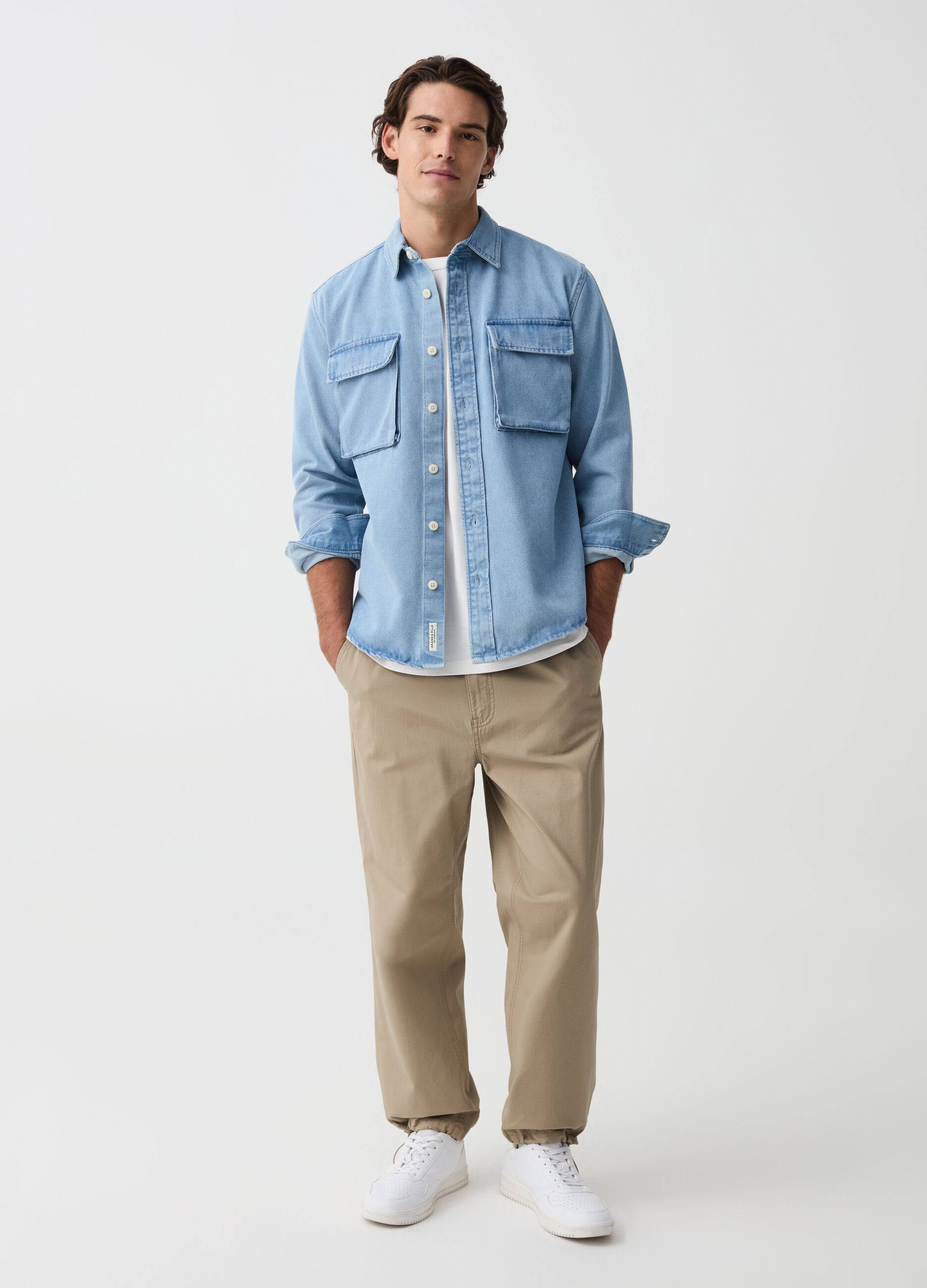 Ovs Pantalone chino jogger in cotone